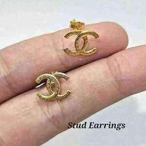 Gold Stud Earrings